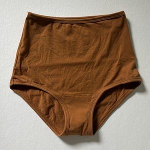 Shop Arq high rise undies in toffee